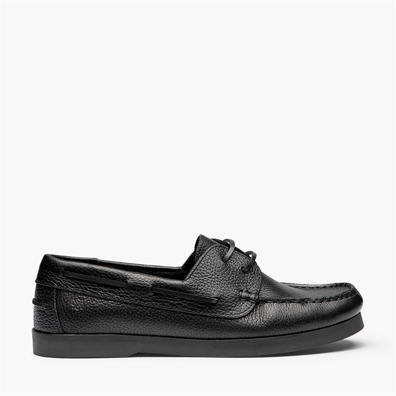 Playboy Footwear Herre Aron Sko Black Tumbled Leather/Sort - Billede 2