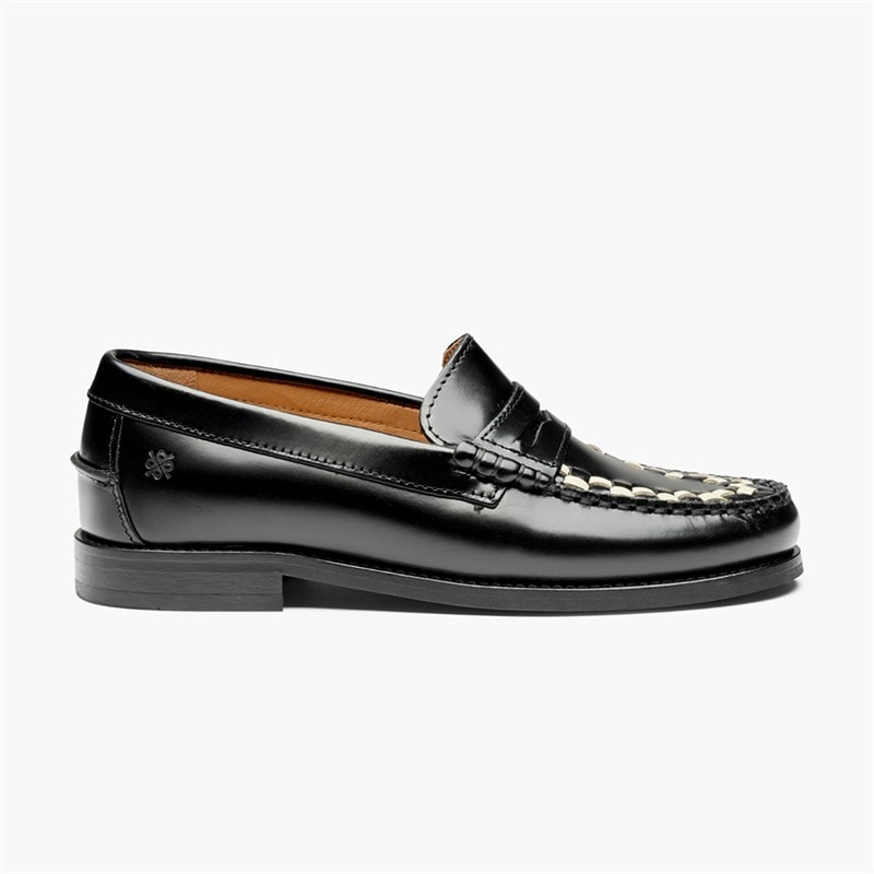Playboy Footwear Dame Toc1936 Sofia Loafers Sort/White Polido - Billede 2