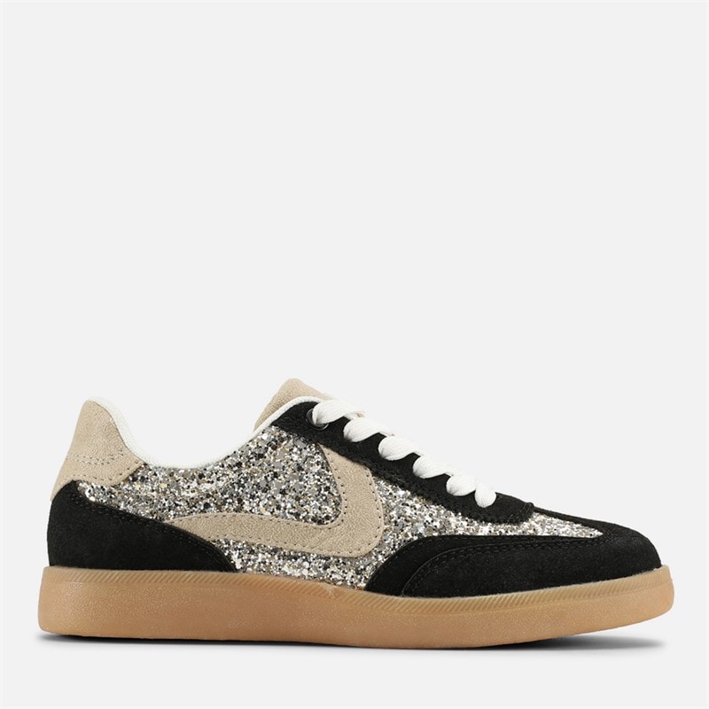 Rugged Gear Dame sko Sort/Glitter Black-Glitter