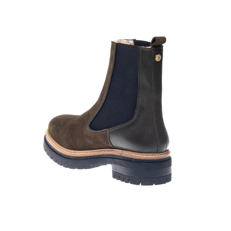Copenhagen Shoes Dame Fall 21 Suede Mode støvler kakigrøn - Billede 3