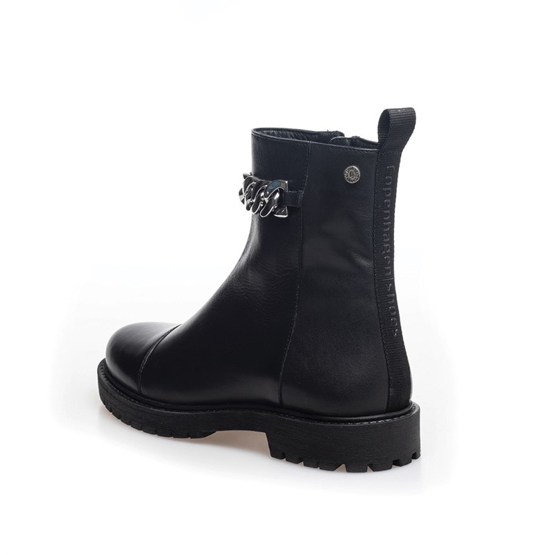 Copenhagen Shoes Støvler til kvinder med blomsterøjne 2206 Sort/Sølv - Billede 2