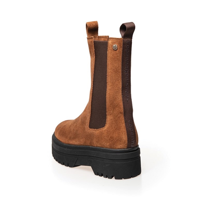 Copenhagen Shoes Dame Gående Ruskind København Støvler 0241 Cognac - Billede 3
