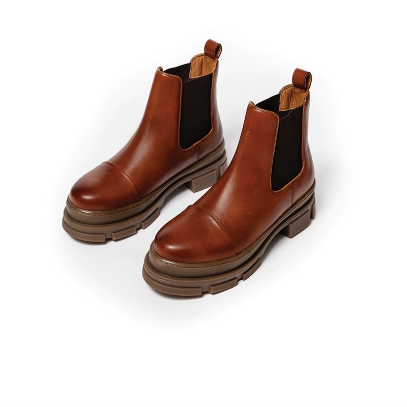 Copenhagen Shoes Dame Støvler Der Ligner Dig 0241 Cognac - Billede 4