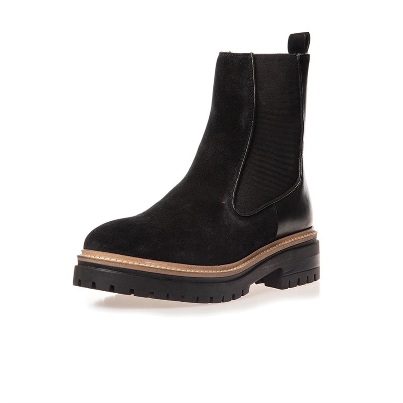 Copenhagen Shoes Dame Efterår 21 Ruskind Støvler 001 Sort - Billede 3