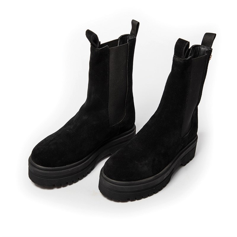Copenhagen Shoes Dame Go Suede Copenhagen Støvler 001 Sort - Billede 4