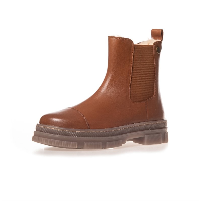 Copenhagen Shoes Piger Flotte Lave Støvler 112 Cognac - Billede 2