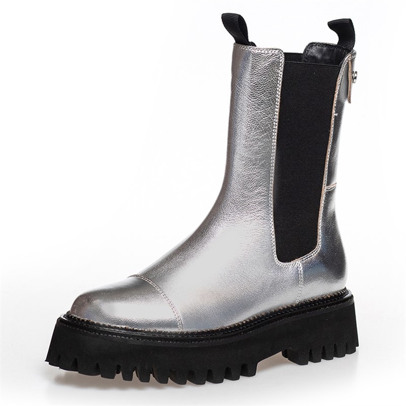 Copenhagen Shoes Dame Lemon Silver Støvler 0050 Sølv - Billede 2