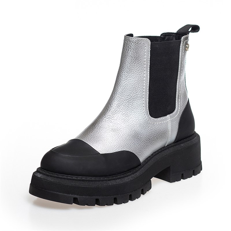 Copenhagen Shoes Dame Sally Piger 23 Lave Støvler 0050 Sølv - Billede 3