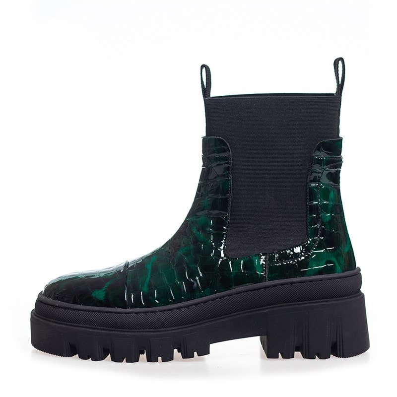 Copenhagen Shoes Dame Keep On Dreaming Støvler 2244 Mørkegrøn