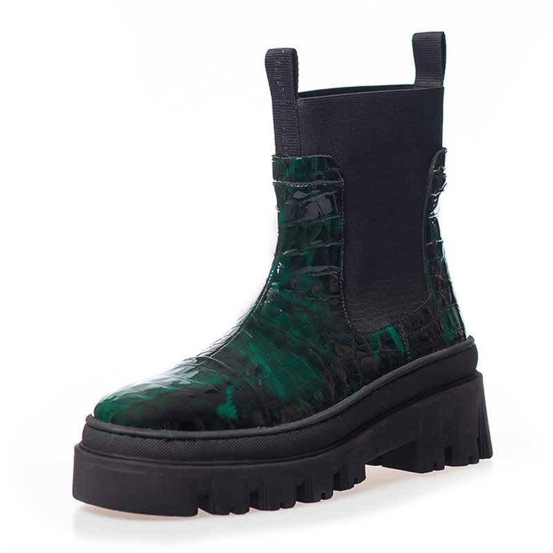 Copenhagen Shoes Dame Keep On Dreaming Støvler 2244 Mørkegrøn - Billede 2