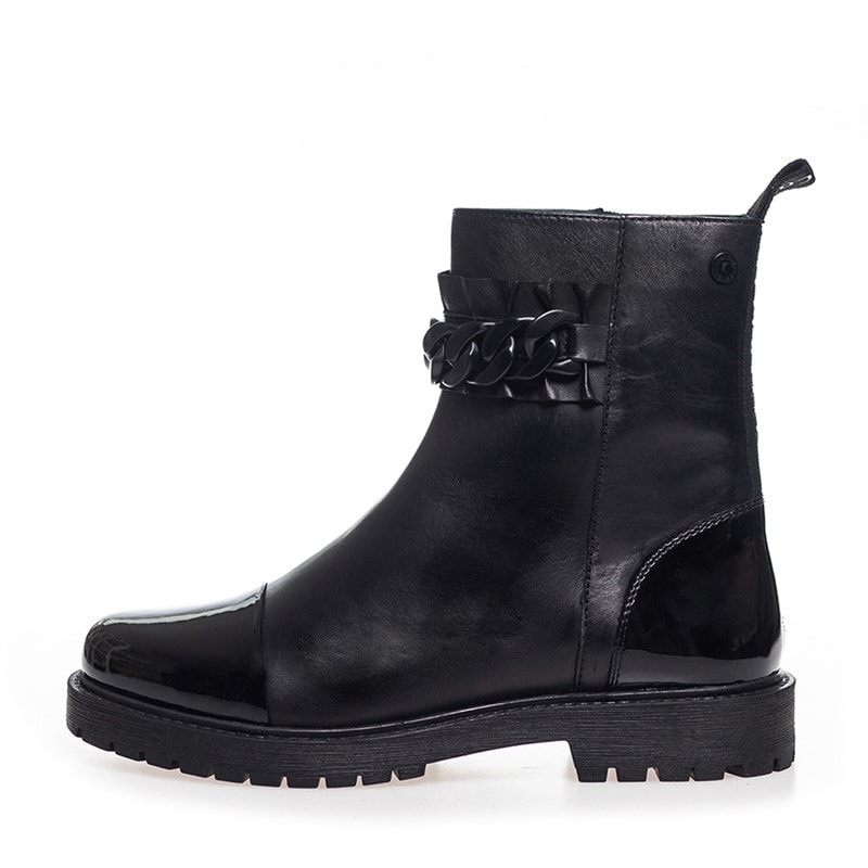 Copenhagen Shoes Damsko Blomster Børn Støvler 0001 Sort - Billede 1