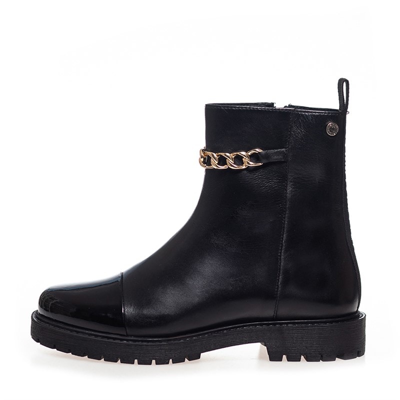 Copenhagen Shoes Dame nye blomster øjne støvler 0001 sort