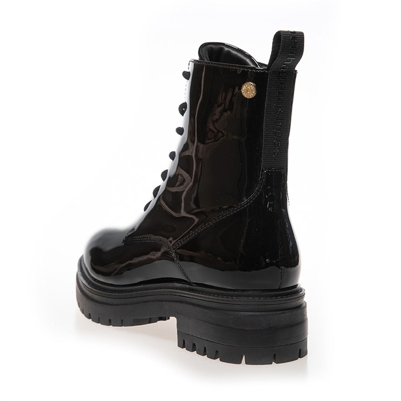Copenhagen Shoes Dame Rocka Laze Støvler 0011 Sort Lak - Billede 2