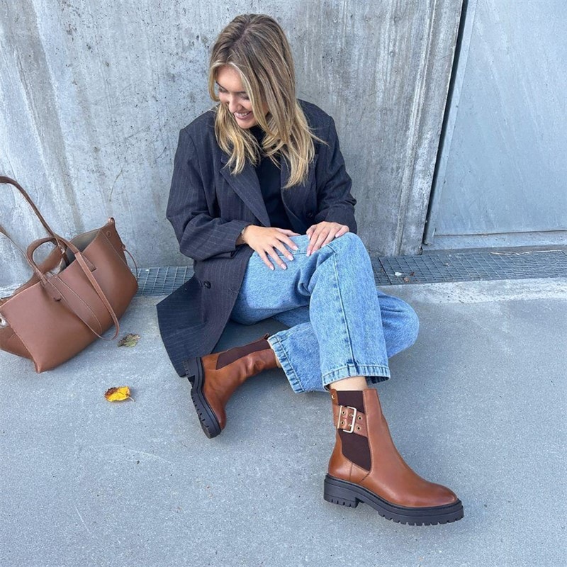 Copenhagen Shoes Dame det er som efterårsstøvler 0241 Cognac - Billede 5