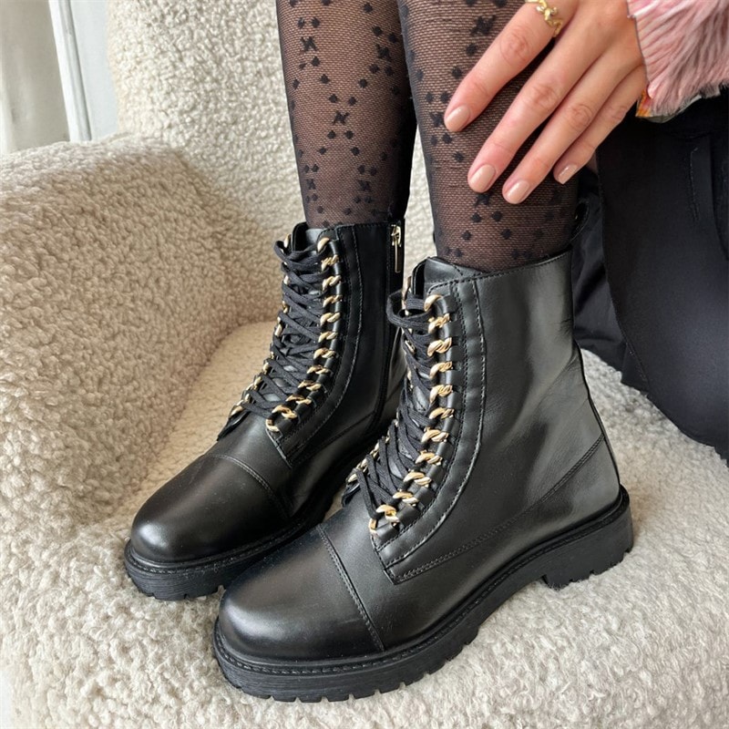 Copenhagen Shoes Dame Rock 22 Støvler 039 Black Gold - Billede 1