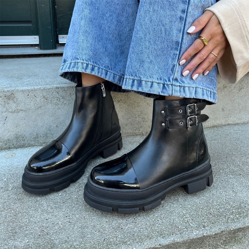 Copenhagen Shoes Dame Follow The Way støvler 038 Black Patent