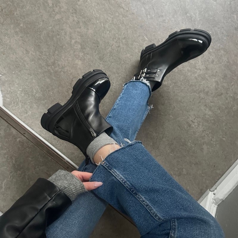 Copenhagen Shoes Dame Follow The Way støvler 038 Black Patent - Billede 5
