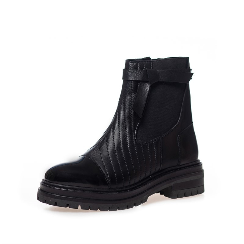 Copenhagen Shoes Dame Når Efteråret Kommer Støvler 0011 Black Patent - Billede 2