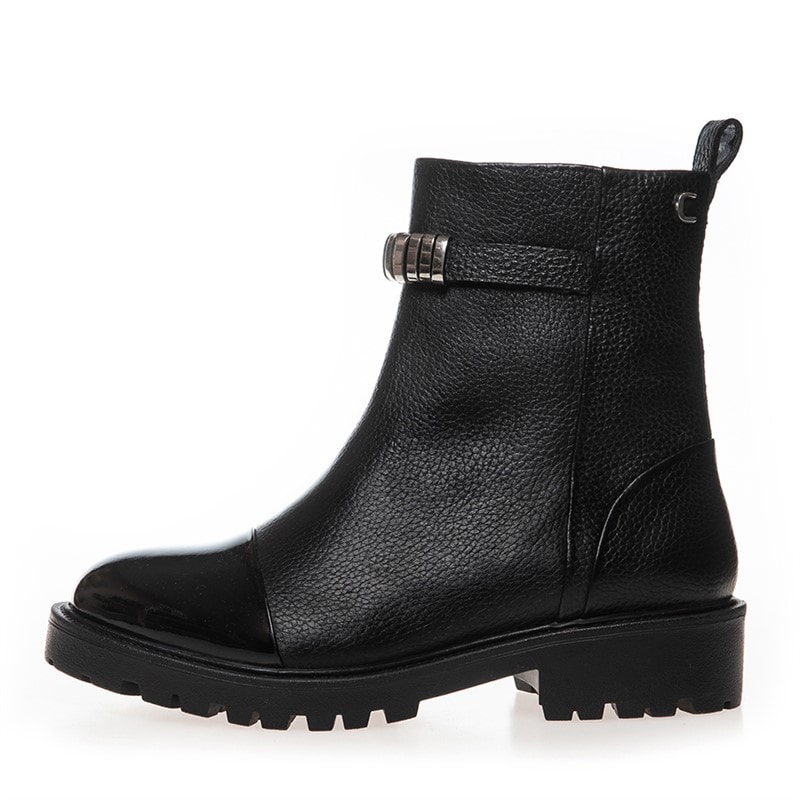 Copenhagen Shoes Dame Støvlerne Eventyret Og Mig 2206 Black/Silver - Billede 1