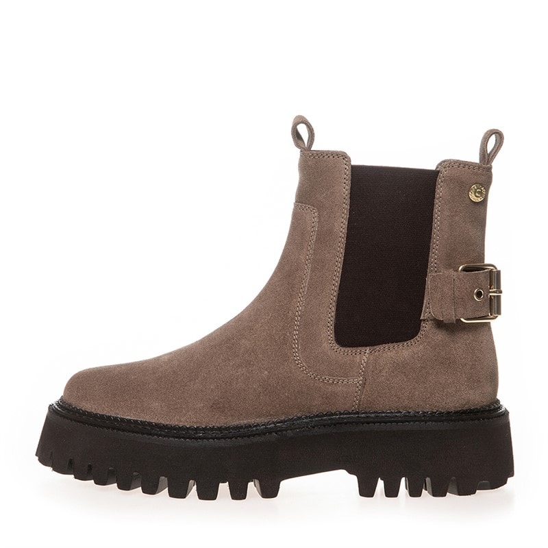 Copenhagen Shoes Dame Magisk Øjeblik Ruskind Støvler 0024 Dark Beige (Dodo)