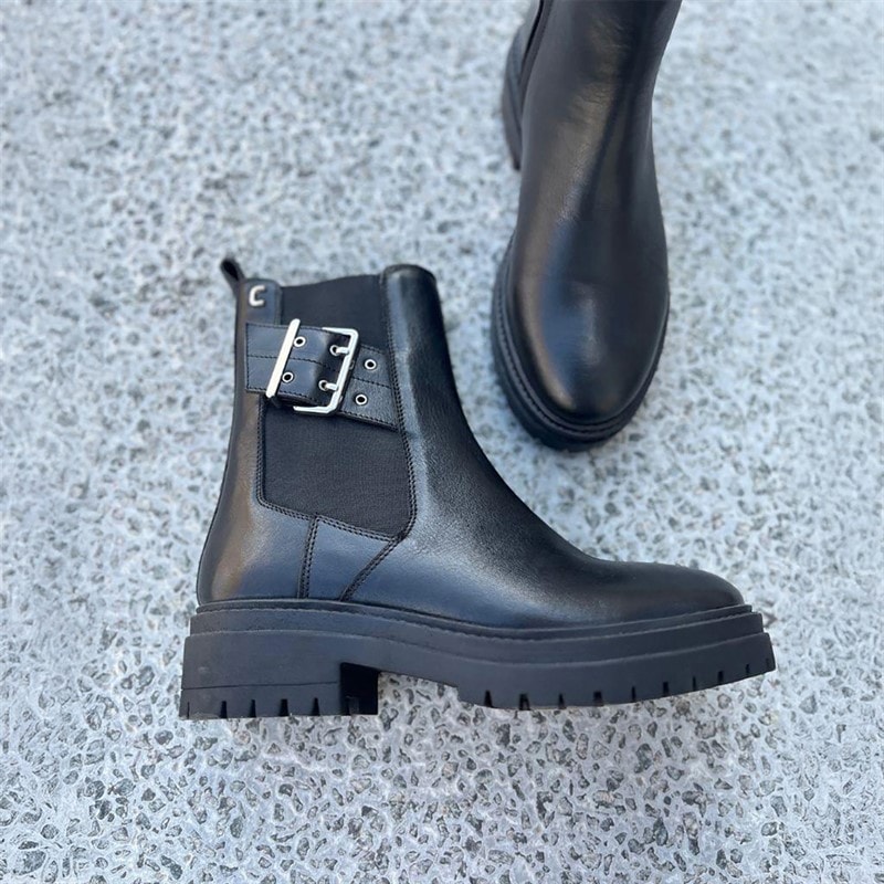 Copenhagen Shoes Dame Det Er Som Efterårsstøvler 0001 Black