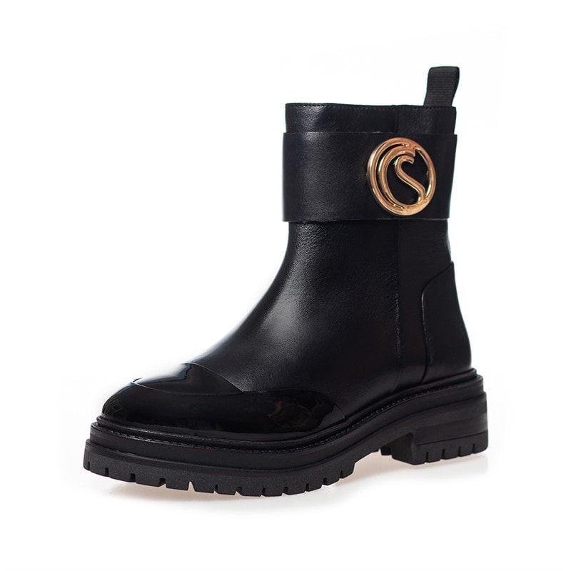 Copenhagen Shoes Dame vind støvler 0011 Black Patent - Billede 2