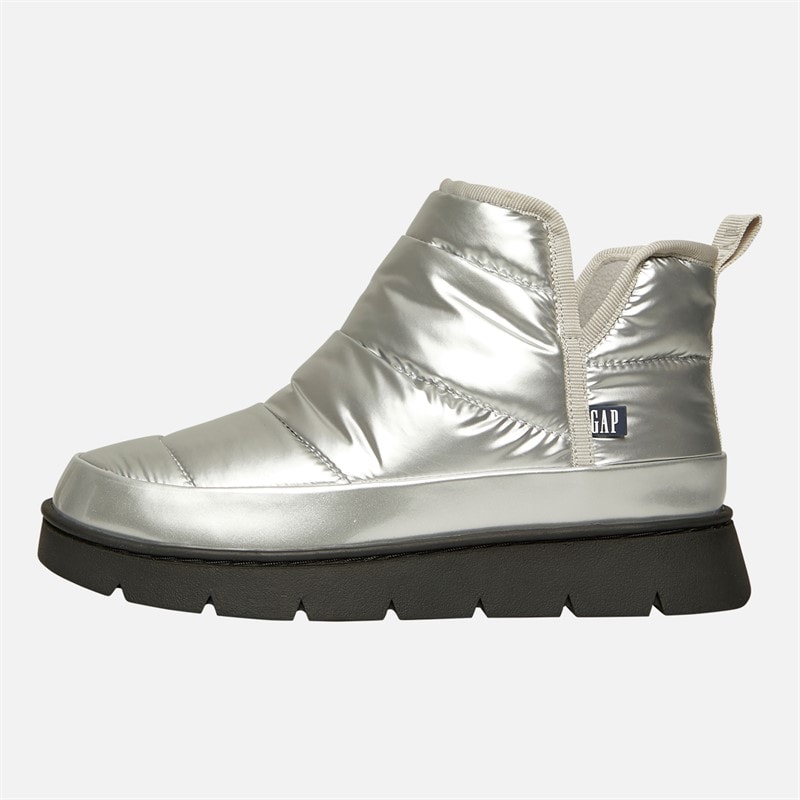 GAP Dame Richmond Mid Metallic Snow Støvler Sølv
