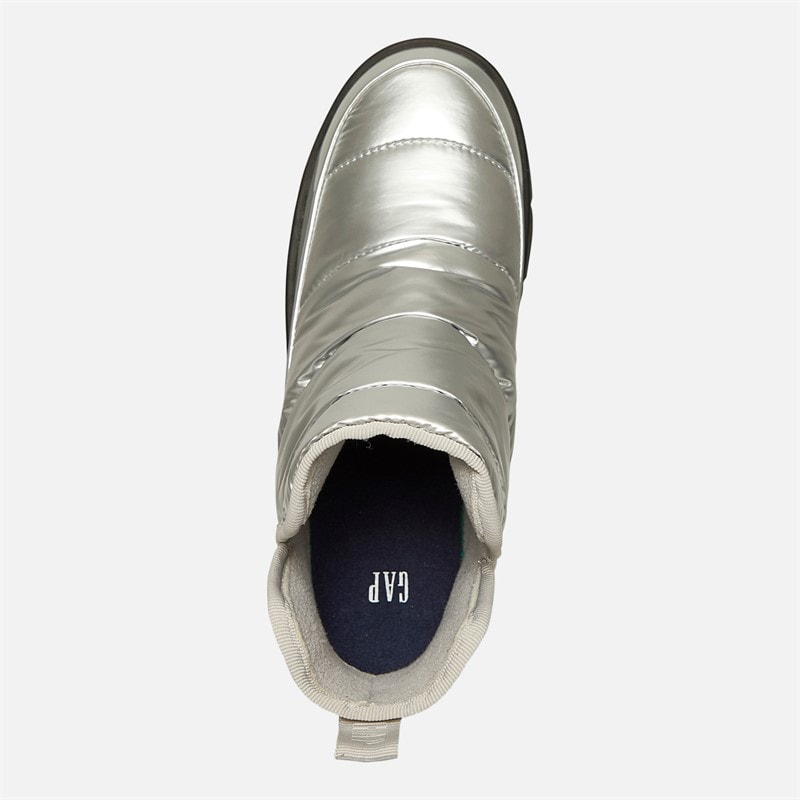 GAP Dame Richmond Mid Metallic Snow Støvler Sølv - Billede 4