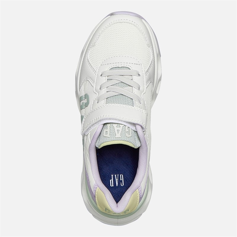 GAP Piger San Francisco Træningssko Off White Lilla Citron Off-White Liliac Citron - Billede 4