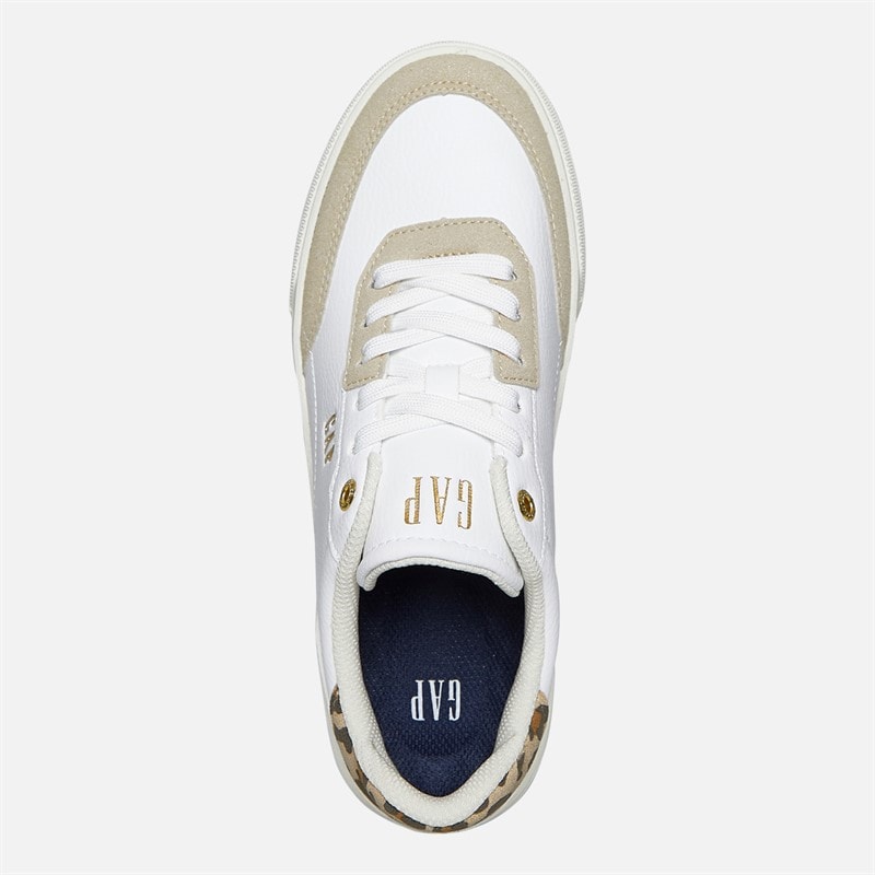 GAP Dame Waco Træningssko White Leopard - Billede 4