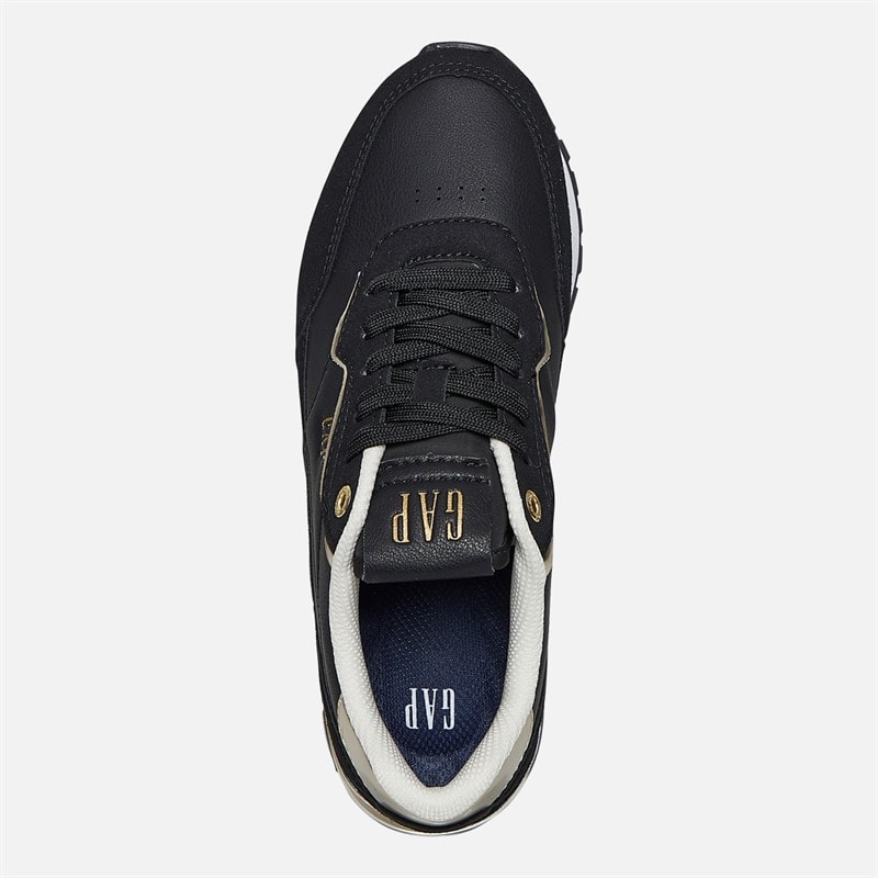 GAP Dame Concord Træningssko Black Gold - Billede 4