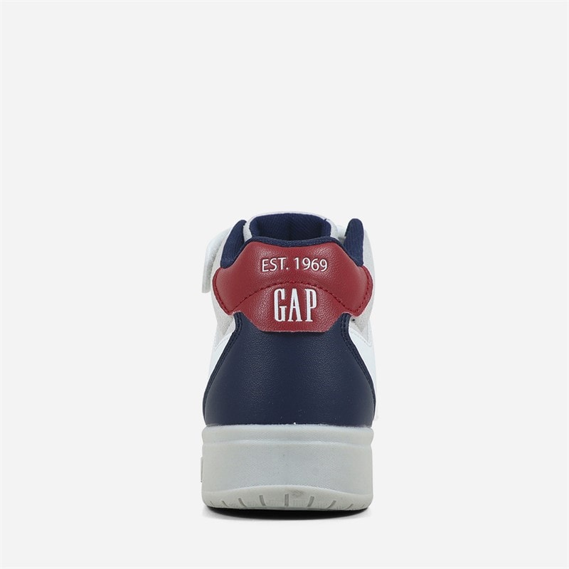 GAP Drenge Chicago Mid Træningssko Hvid/Navy/Rød White Navy Red - Billede 3