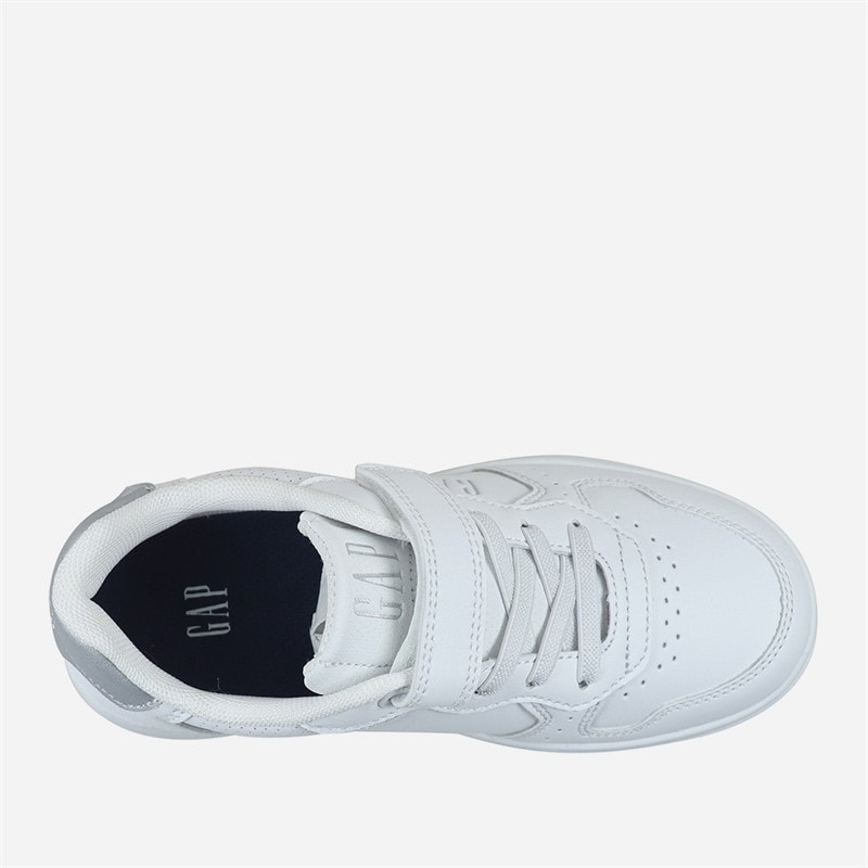 GAP Piger Chicago Træningssko Hvid/Sølv White Silver - Billede 4