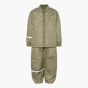 Celavi Børne Celavie Ensfarvet Basis Termosæt Khaki