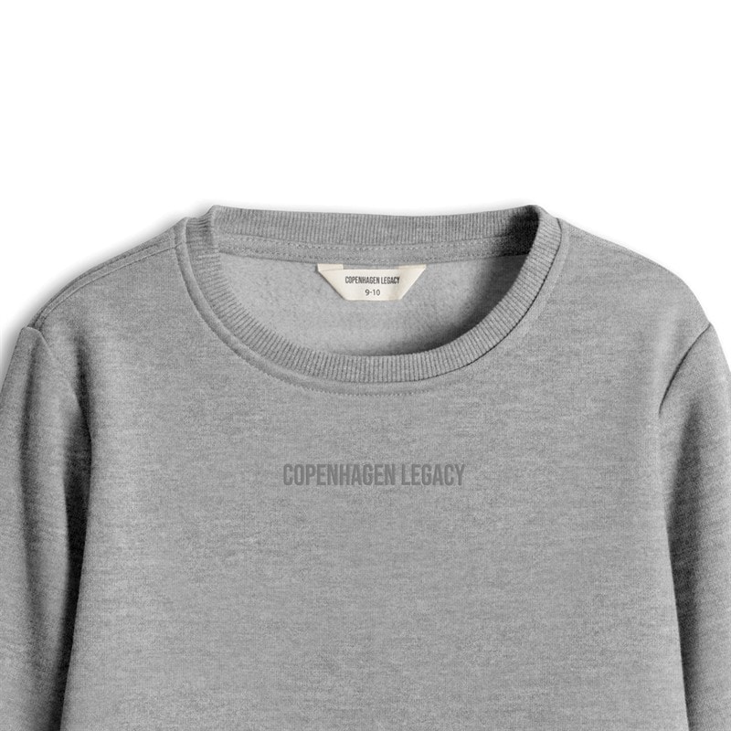 Copenhagen Legacy Børne Sweatshirt Grå Melange - Billede 3