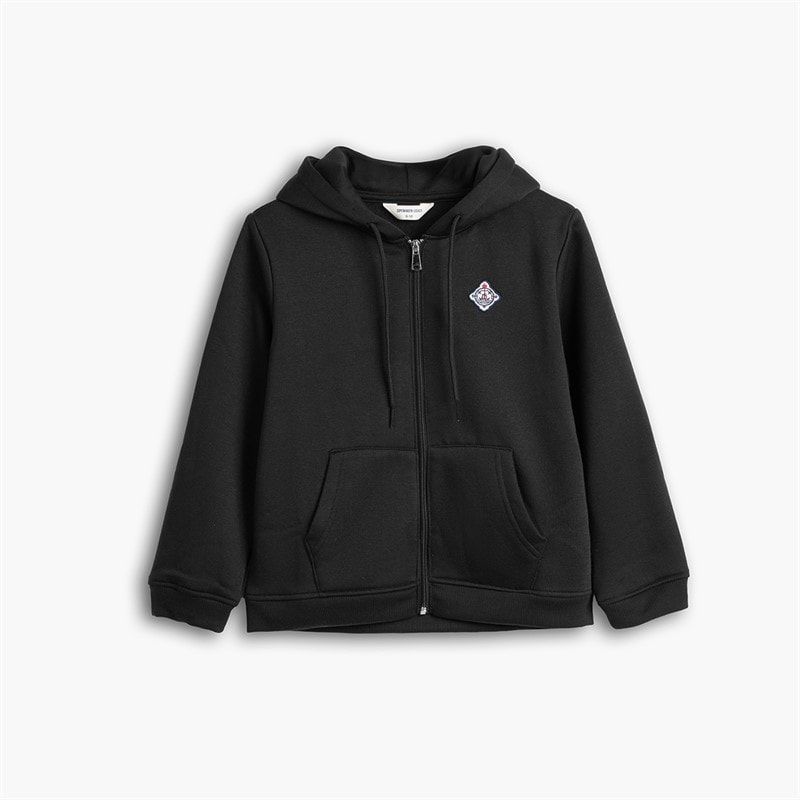 Copenhagen Legacy Drenge lynlås hoodie Sort - Billede 1