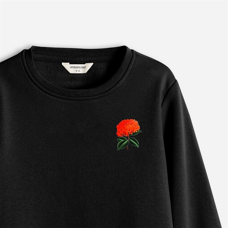Copenhagen Legacy Børne Sweatshirt med Rund Hals Sort - Billede 3