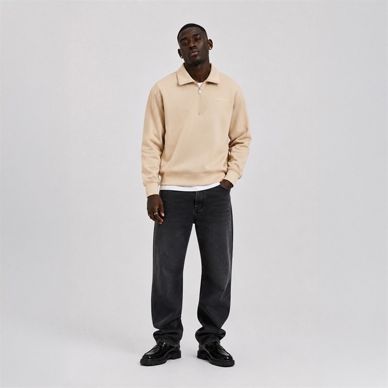 Copenhagen Legacy Halv lynlås sweatshirt Ørken - Billede 2