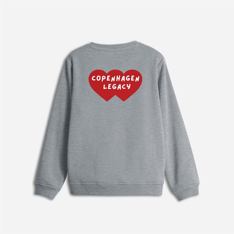 Copenhagen Legacy Børne Sweatshirt med Rund Hals Grå Melange - Billede 2