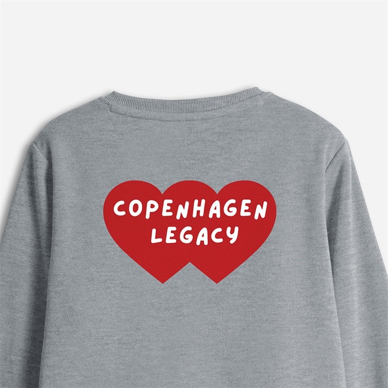 Copenhagen Legacy Børne Sweatshirt med Rund Hals Grå Melange - Billede 4