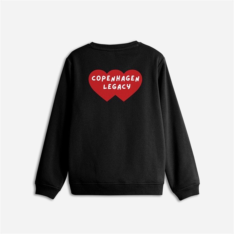 Copenhagen Legacy Børne Sweatshirt med Rund Hals Sort - Billede 2