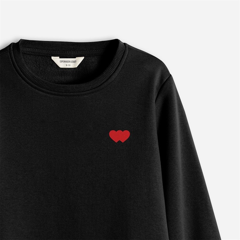Copenhagen Legacy Børne Sweatshirt med Rund Hals Sort - Billede 3