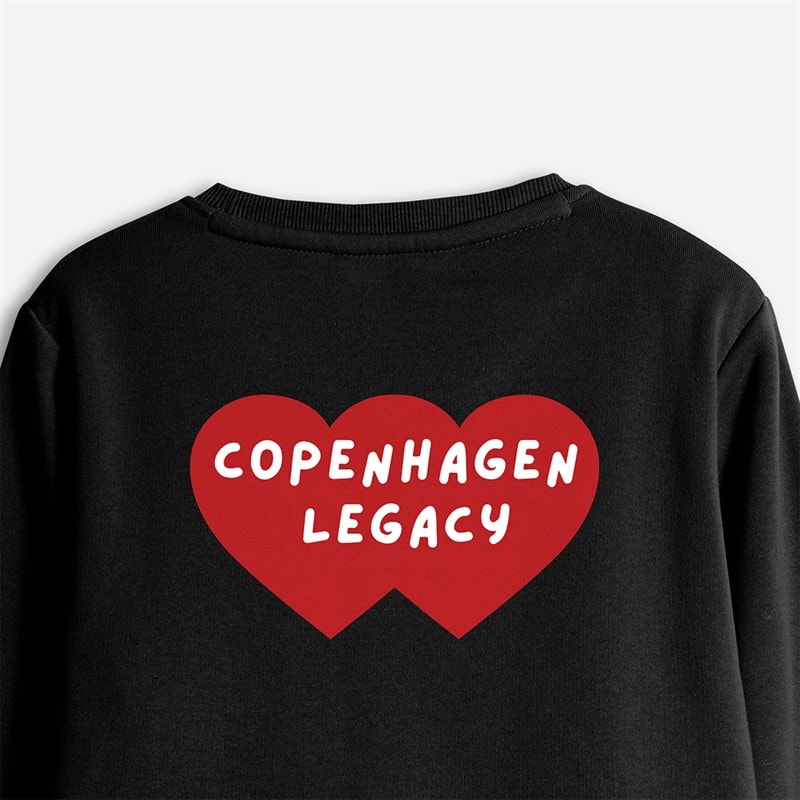 Copenhagen Legacy Børne Sweatshirt med Rund Hals Sort - Billede 4