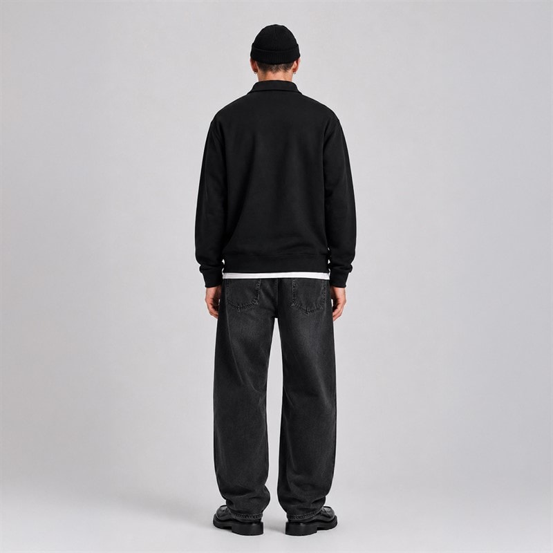 Copenhagen Legacy Halv lynlås sweatshirt Sort - Billede 3