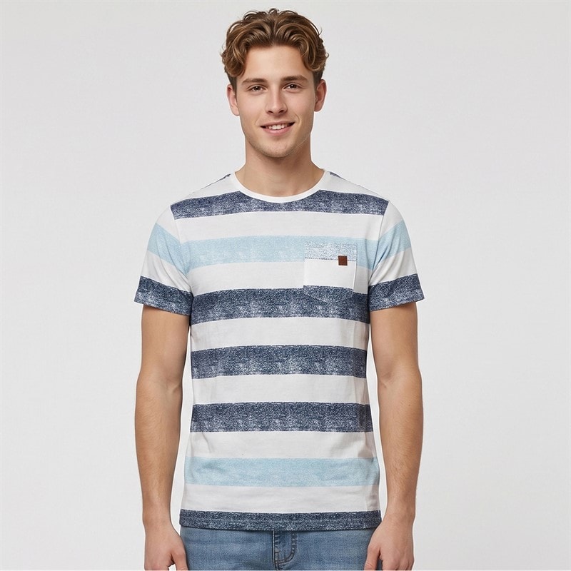 Indicode Herre Inhernandez T-shirts Blå - Billede 1