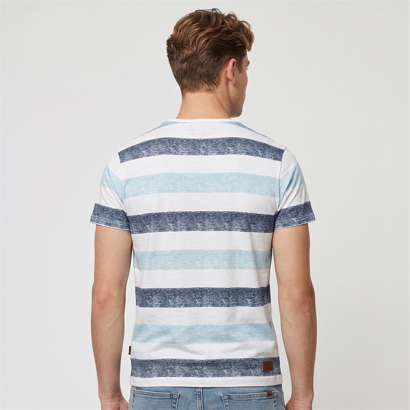 Indicode Herre Inhernandez T-shirts Blå - Billede 2