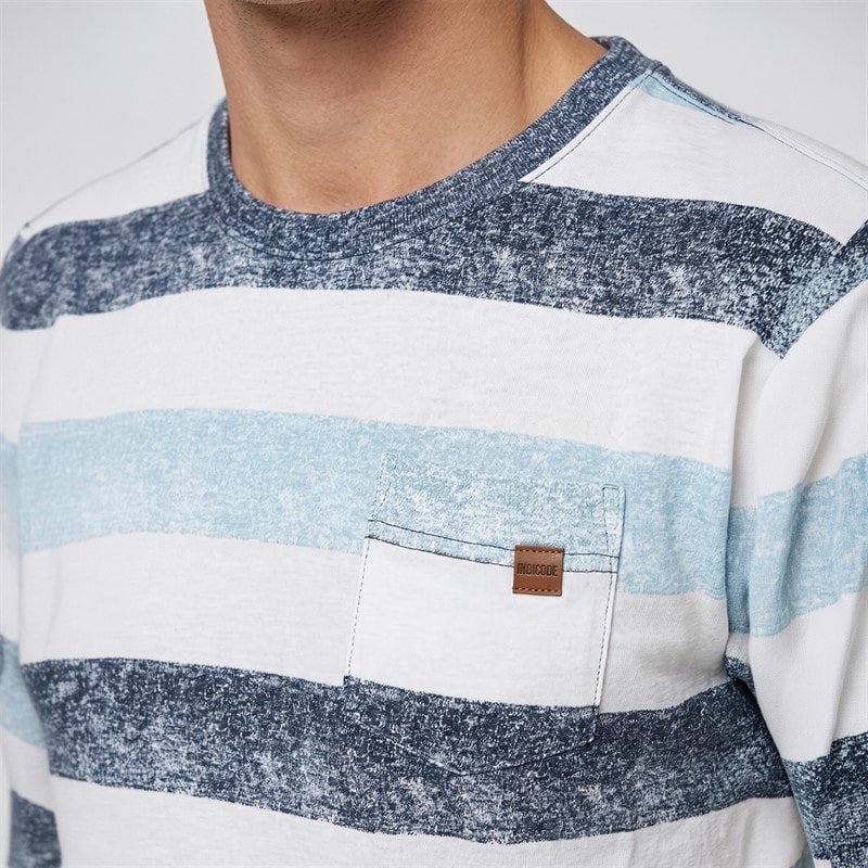 Indicode Herre Inhernandez T-shirts Blå - Billede 5