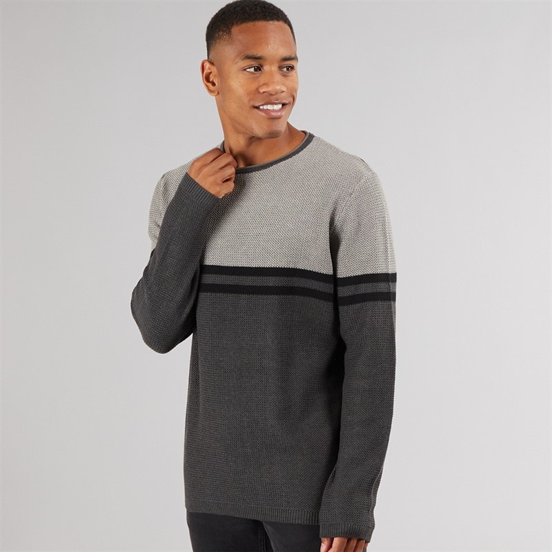 Indicode Herre Jaluf Jumper Charcoal Mix