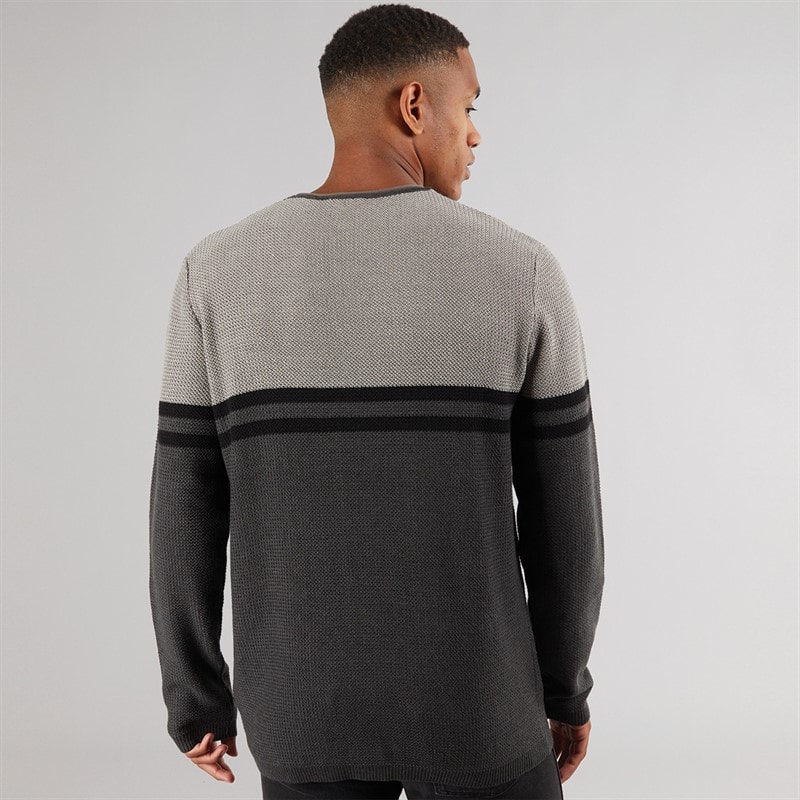 Indicode Herre Jaluf Jumper Charcoal Mix - Billede 2
