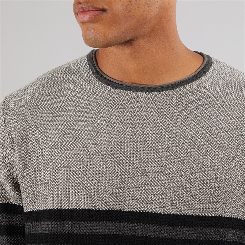 Indicode Herre Jaluf Jumper Charcoal Mix - Billede 3